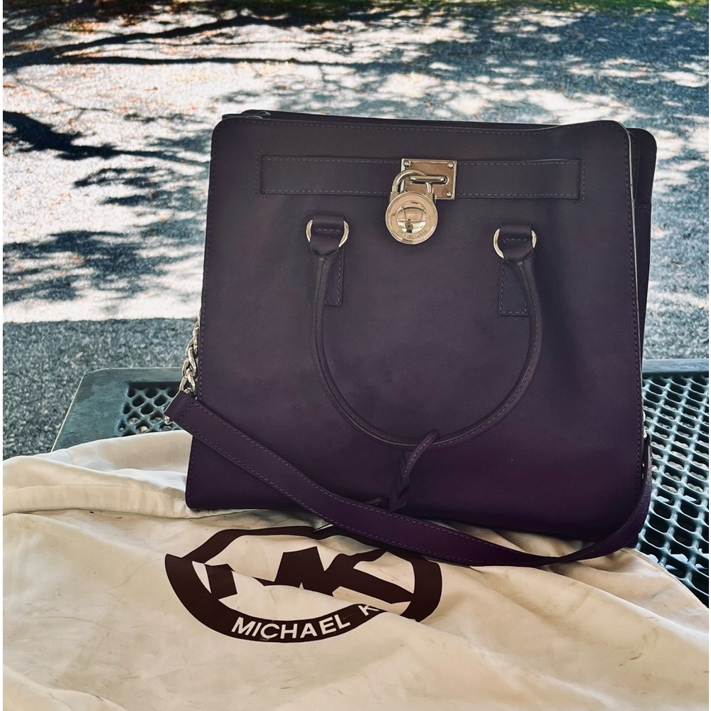 Michael Kors Purple Hamilton Tote-  NWOT